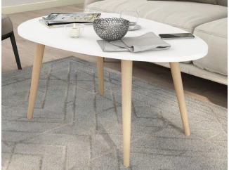 Oválny konferenčný stolík Porto, biely