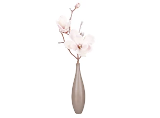 Vianočné dekorácie Zasnežená magnólia 50 cm, ružová