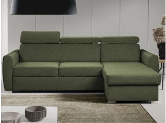 Rohová sedacia súprava Mistic, lesná zelená látka
