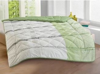 Letná prikrývka Sommer 140x200 cm, zeleno-biela