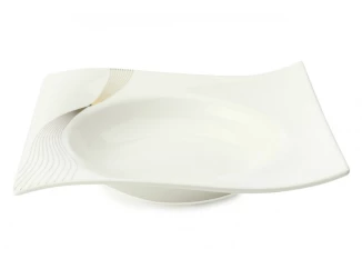 Hlboký tanier Frequency 22x22 cm, biely