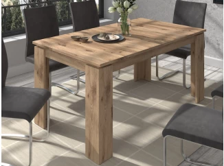 Rozkladací jedálenský stôl Titan 160x90 cm, dub nox