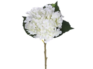 Umelá kvetina Hortenzia 50 cm, biela