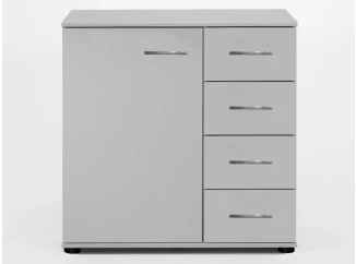 Komoda so zásuvkami Anna, 81 cm, biela