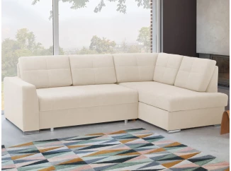 Rohová sedacia súprava Stilo, béžová látka, pravý roh