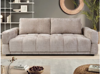 Rozkladacia pohovka Dante, béžová štruktúrovaná tkanina