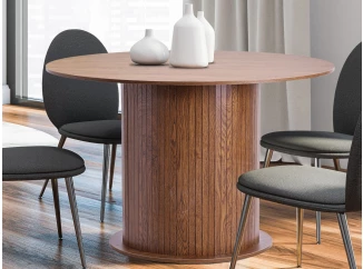 Okrúhly jedálenský stôl Seline, 120 cm, dub