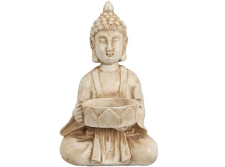 Dekoračná soška/svietnik Buddha, 14 cm