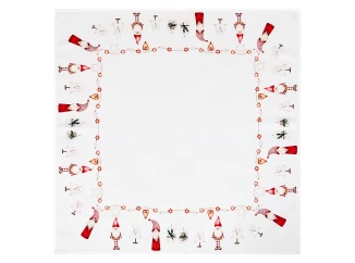 Obrus Vianočné škriatkovia, 80x80 cm