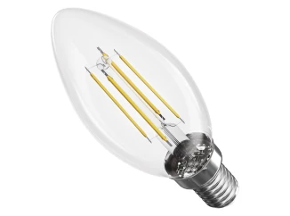 LED žiarovka Filament sviečka, E14, 3,4 W (40 W) , 470 lm