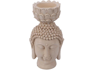 Dekoračná soška/svietnik Hlava Buddhy