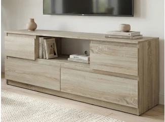 TV skrinka Carlos, dub sonoma, šírka 140 cm