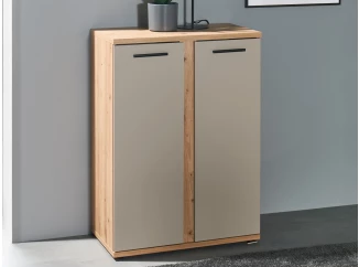 Úložná skrinka Kanada 68 cm, dub artisan/kašmírová béžová