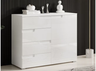 Skrinka Spice, lesklá biela