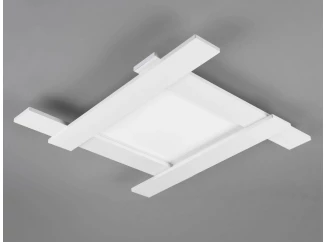 Stropné LED osvetlenie Belfast 59x59 cm, biele