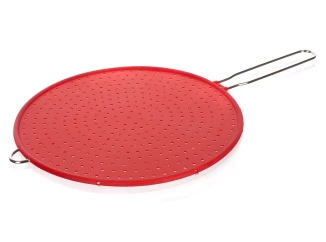 Ochranné sito na panvicu Culinaria 28 cm, červené, silikon