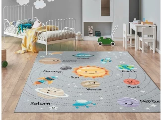 Detský koberec 80x150 cm, veselé planéty
