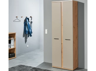 Vysoká úložná skriňa Kanada 68 cm, dub artisan/kašmírová béžová