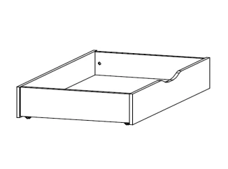 Úložná zásuvka pod posteľ Mosbach, dub Stirling