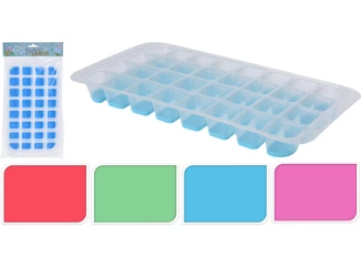 Forma na ľad 32 kociek, priehľadná