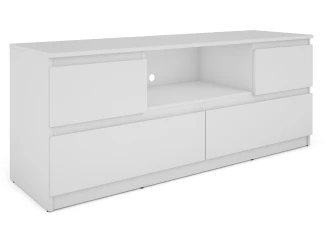 TV skrinka Carlos, biela, šírka 140 cm