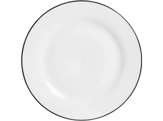 Plytký tanier 27 cm Lineo, biely