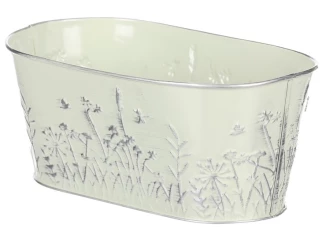 Obal na kvetináč tvar kvetináč, vintage zelený