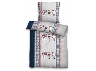 Biber obliečky Vianočné postavičky, 140x200 cm