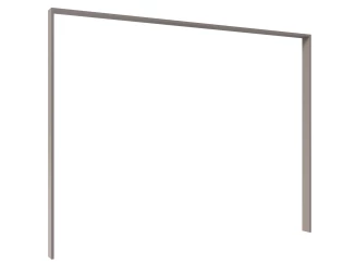 Paspartový rám k šatníkovej skrini Düsseldorf, 273 cm, šedá sahara