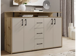 Komoda Drift, dub artisan/kašmírová béžová