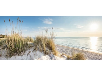 Panoramatický obraz na plátne Pri mori, 140x60 cm