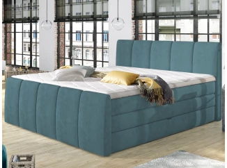 Posteľ boxspring Fresco 180x200 cm, petrolejová látka