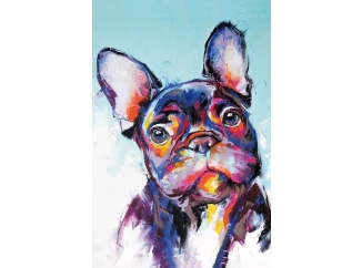 Obraz na plátne Francúzsky buldoček, 60x90 cm, efekt ručnej maľby