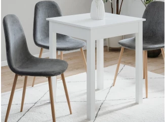 Jedálenský stôl Capri 60x67 cm, biely