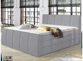Posteľ boxspring Fresco 180x200 cm, svetlo šedá látka