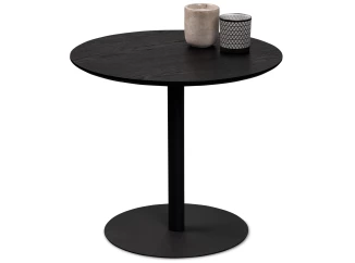 Okrúhly stolík Ida, 48 cm, čierny jaseň