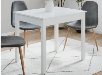 Jedálenský stôl Capri 90x67 cm, biely