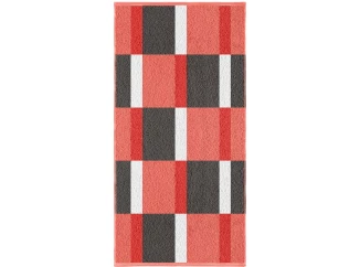Osuška Pantone Karo 70x140 cm, korálová