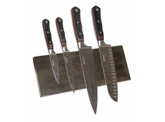 Magnetická doska na nože 30x12 cm, gumovníkové drevo