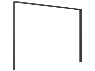 Paspartový rám k šatníkovej skrini Saigon, grafit