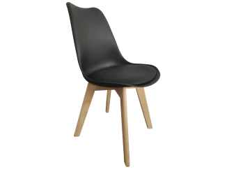 Jedálenská stolička Blake, čierna