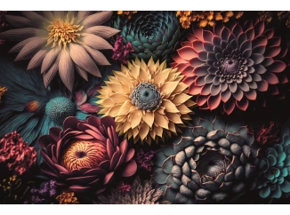 Obraz na plátne Zamatové kvety vintage, 90x60 cm