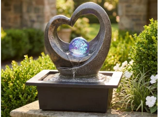 Vodná fontána LED RGB Lumineo srdce