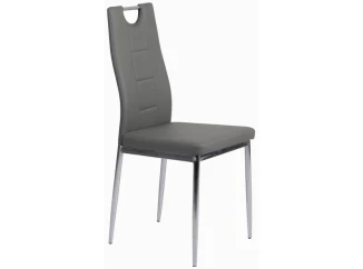 Jedálenská stolička Melania, šedá ekokoža