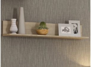 Nástenná polica Carlos, dub sonoma, 120 cm