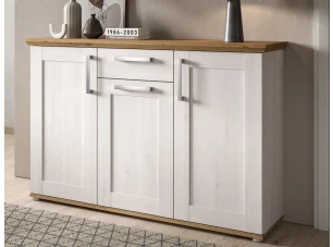 Komoda so zásuvkou Verona, 137 cm, smrekovec/dub artisan