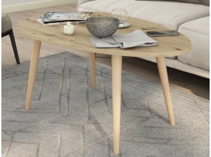 Oválny konferenčný stolík Porto, dub artisan