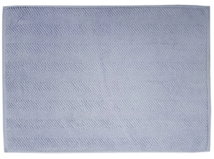 Kúpeľňová predložka Ocean, BIO bavlna, holubia modrá, 50x70 cm