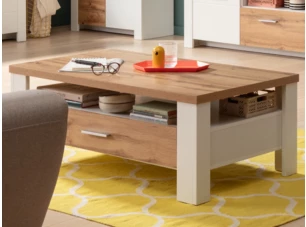 Konferenčný  stolík Matera, starý dub/biela