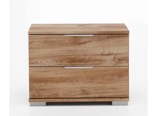 Nočný stolík Easy Plus, 2 zásuvky, dub doskový